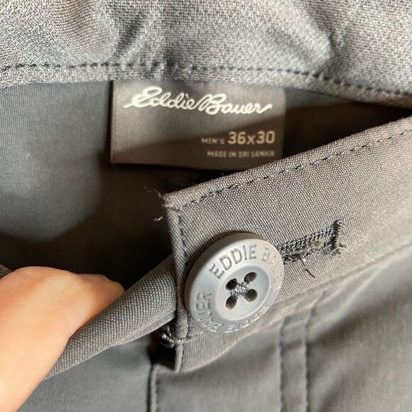 Eddie Bauer Performance Grey Stretch Nylon Tech Pants Mens 33x30 - Picture 5 of 10